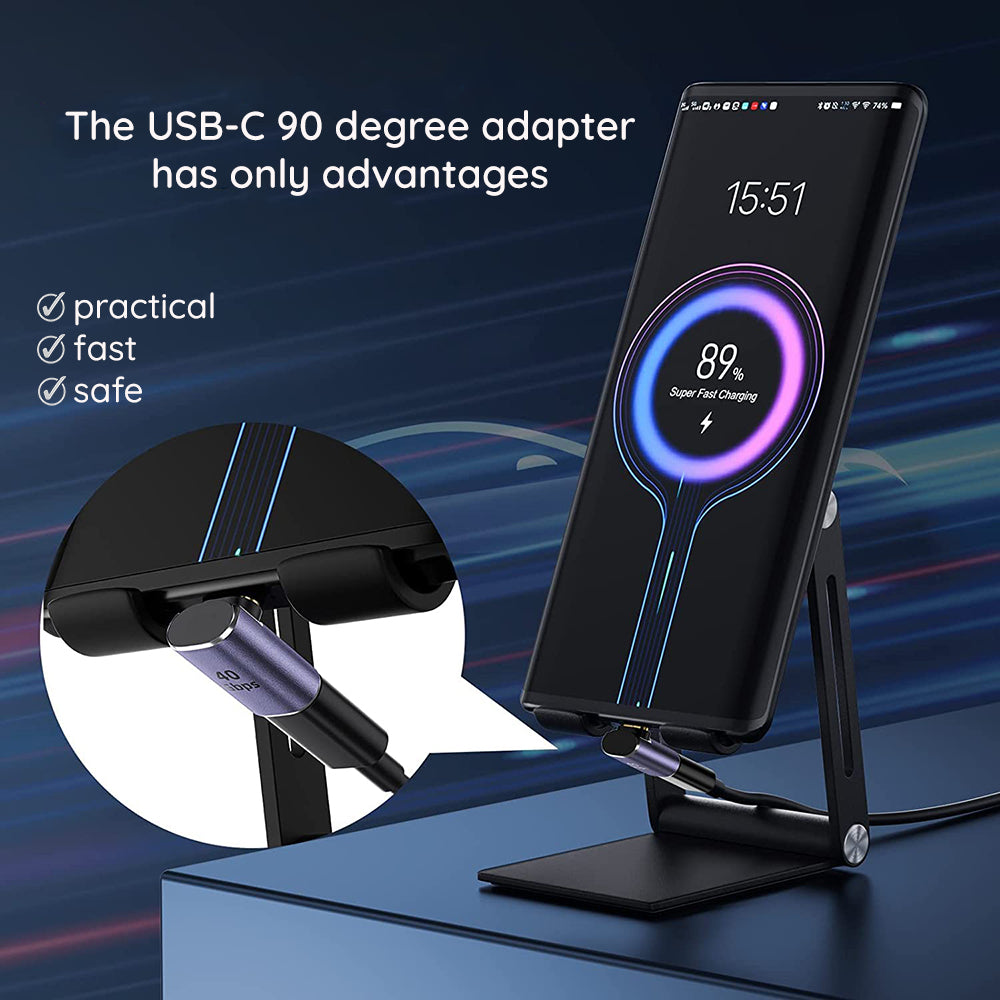 Adaptor Date si Incarcare USB-C - USB-C Techsuit A12 TitanCoreX, Gri