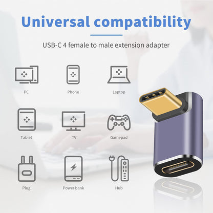 Adaptor Date si Incarcare USB-C - USB-C Techsuit A12 TitanCoreX, Gri