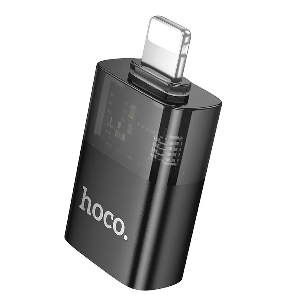 Adaptor OTG Lightning - USB-A HOCO UA36, Negru