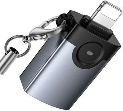 Adaptor OTG Lightning - USB-A HOCO UA46, Gri