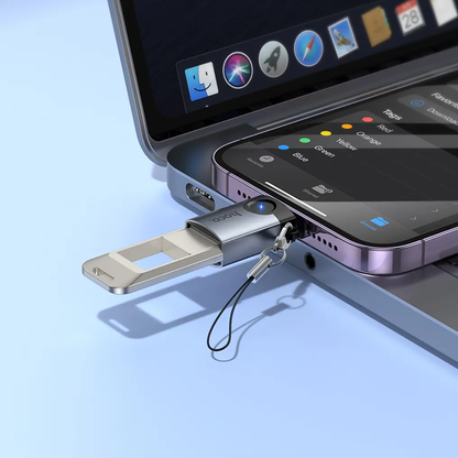 Adaptor OTG Lightning - USB-A HOCO UA46, Gri
