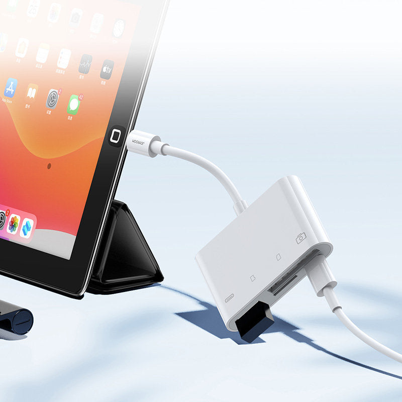 Adaptor OTG Lightning - USB-A /microSD Joyroom, Alb S-H142