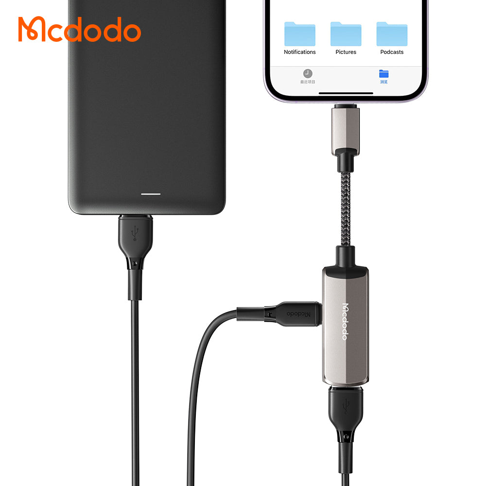 Adaptor OTG Lightning - USB-A McDodo CA-2690, Gri