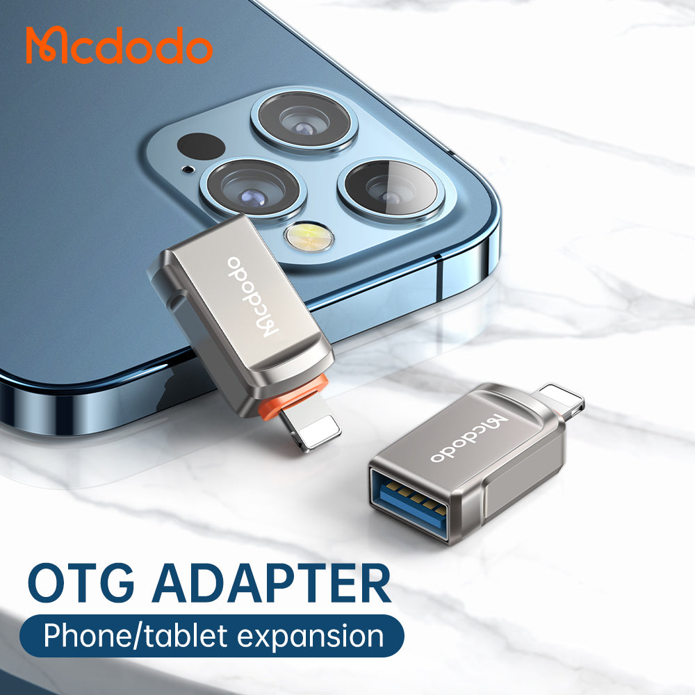 Adaptor OTG Lightning - USB-A McDodo OT-8600, Gri