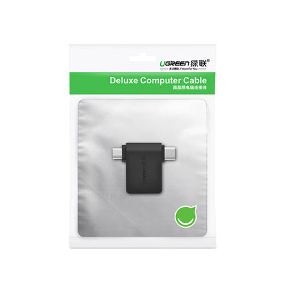 Adaptor OTG microUSB / USB-C - USB-A UGREEN U30453, Negru