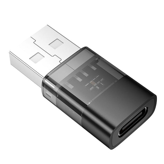 Adaptor Date si Incarcare USB-C - USB-A HOCO UA36C, Negru