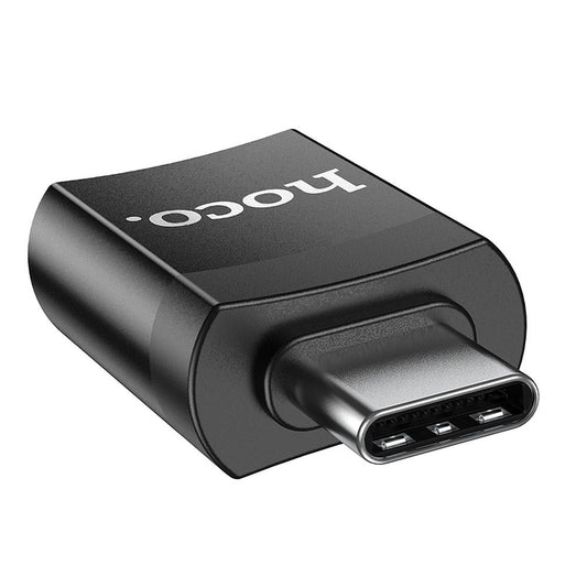 Adaptor OTG USB-A - USB-C HOCO UA17, Negru