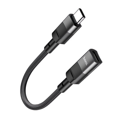 Adaptor OTG USB-C - Lightning HOCO U107, 0.1m, Negru