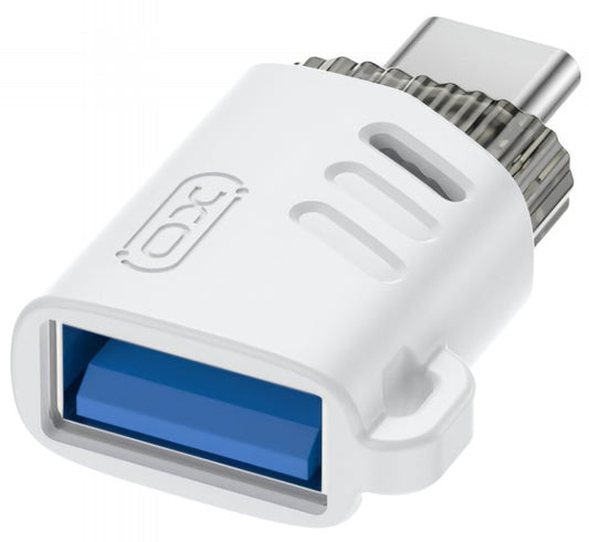 Adaptor OTG USB-C - USB-A XO Design NB256B, Alb