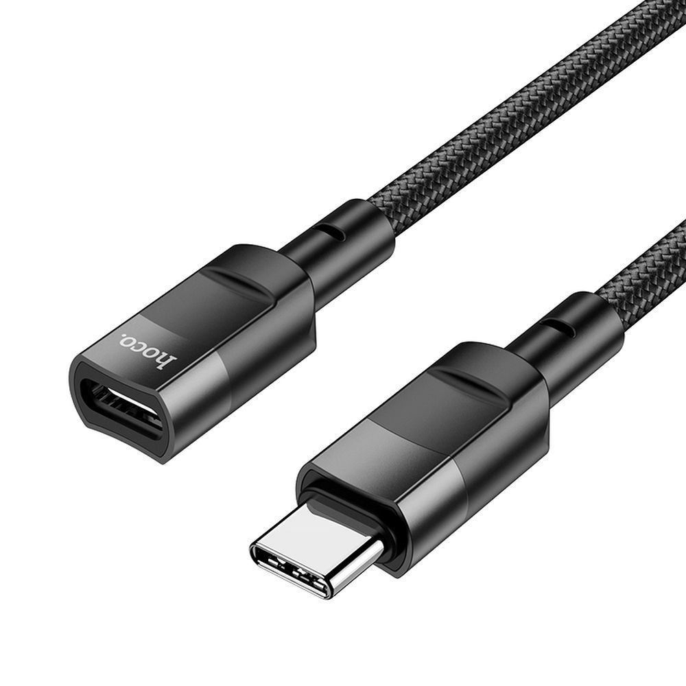 Adaptor Date si Incarcare USB-C - USB-C HOCO U107, 1.2m, Negru
