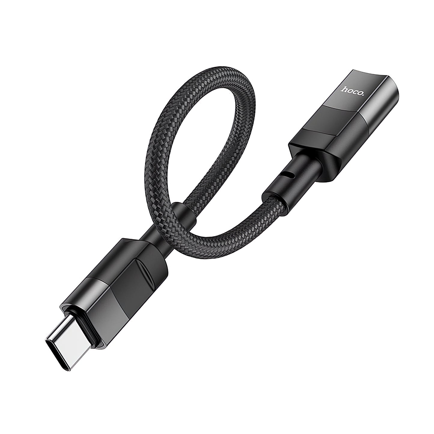 Adaptor OTG USB-C - Lightning HOCO U107, 0.1m, Negru
