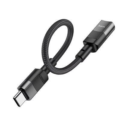 Adaptor OTG USB-C - Lightning HOCO U107, 0.1m, Negru