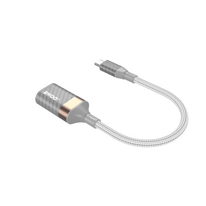 Adaptor OTG USB-C - USB-A BWOO BZ69, Gri