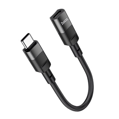 Adaptor OTG USB-C - Lightning HOCO U107, 0.1m, Negru