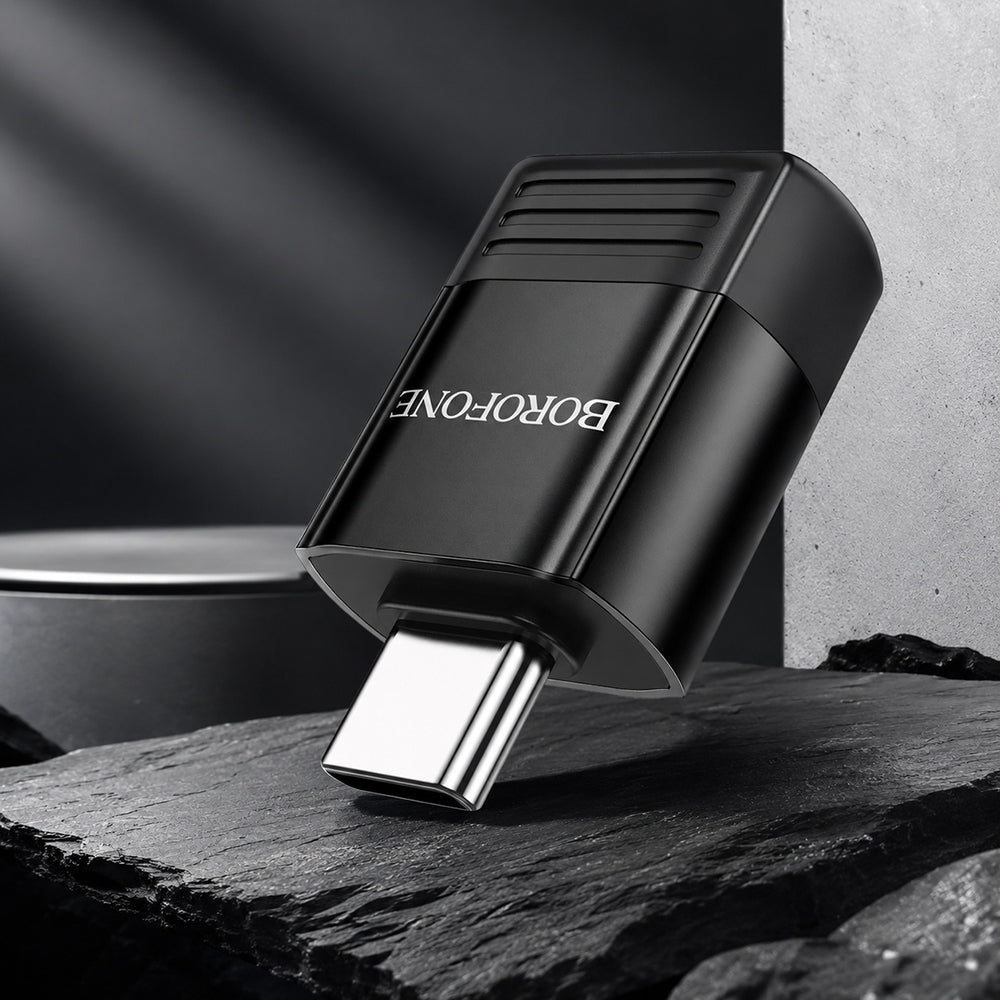 Adaptor OTG USB-C - USB-A Borofone BV18, Negru