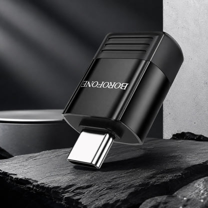 Adaptor OTG USB-C - USB-A Borofone BV18, Negru