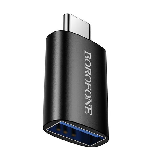 Adaptor OTG USB-C - USB-A Borofone BV26C, Negru