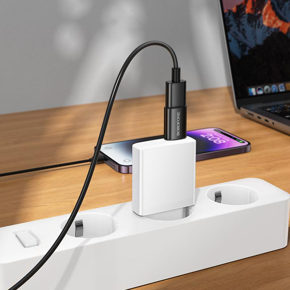 Adaptor OTG USB-C - USB-A Borofone BV26C, Negru