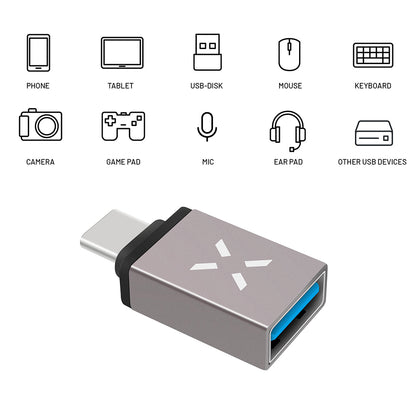 Adaptor OTG USB-C - USB-A Fixed, Gri