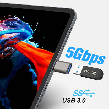 Adaptor OTG USB-C - USB-A Techsuit A10 SlateVolt, Gri