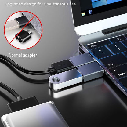 Adaptor OTG USB-C - USB-A Techsuit A8 SlateVolt, Gri