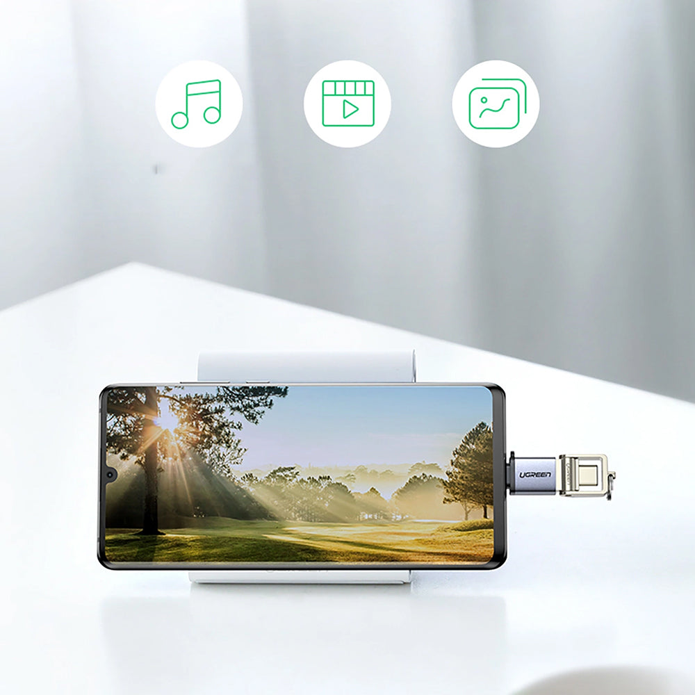 Adaptor OTG USB-C - USB-A UGREEN US270 (50283), Gri