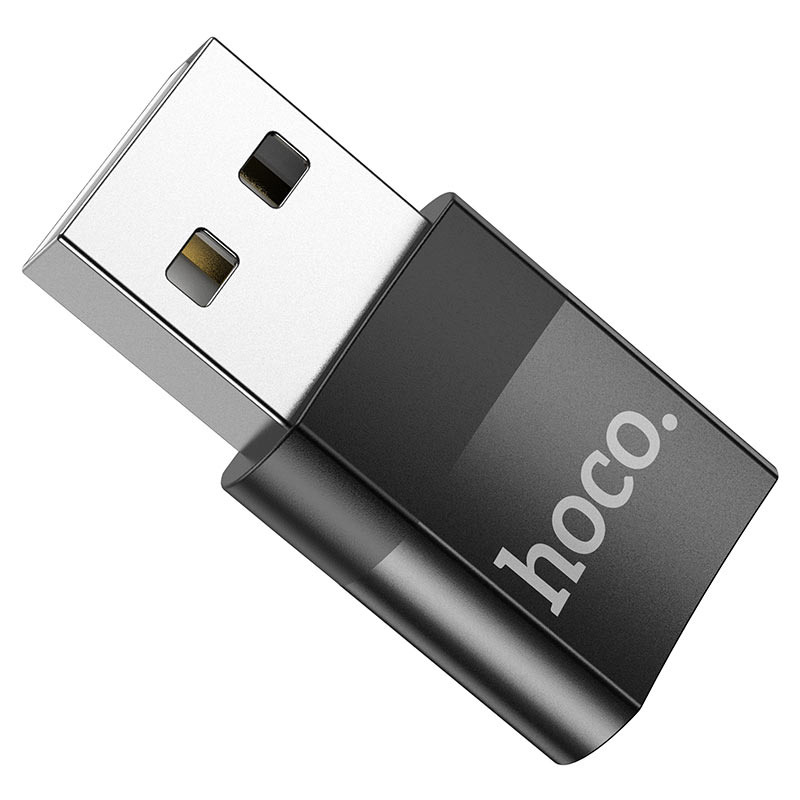 Adaptor Date si Incarcare USB-C - USB-A HOCO UA17, Negru