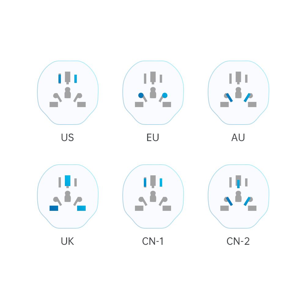 Adaptor Retea Tech-Protect US / UK / AU / FI / CN - Europa, Alb