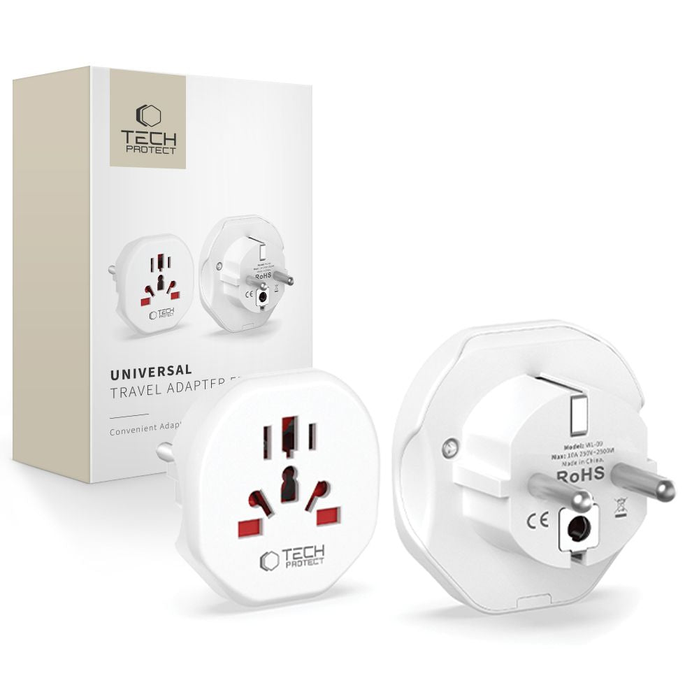 Adaptor Retea Tech-Protect US / UK / AU / FI / CN - Europa, Alb