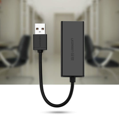 Placa Retea UGREEN CR110, RJ45, USB, Negru