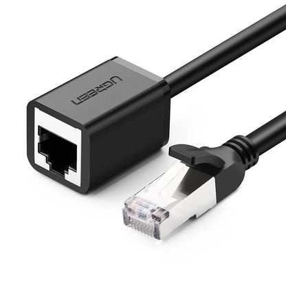 Cablu Prelungitor Retea UGREEN NW112, RJ45 - RJ45, 1m, Negru