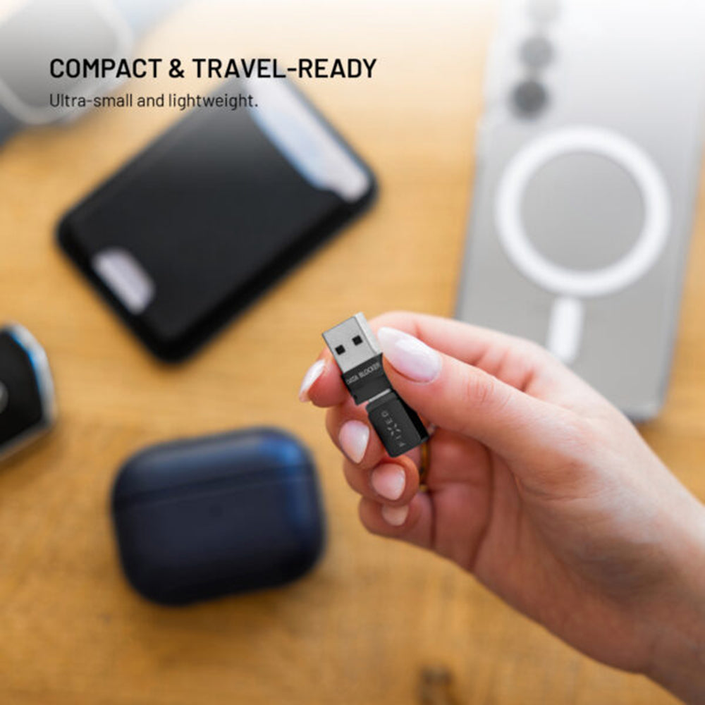Adaptor USB Blocare Date Fixed, USB- A / USB-C, 2in1, Negru