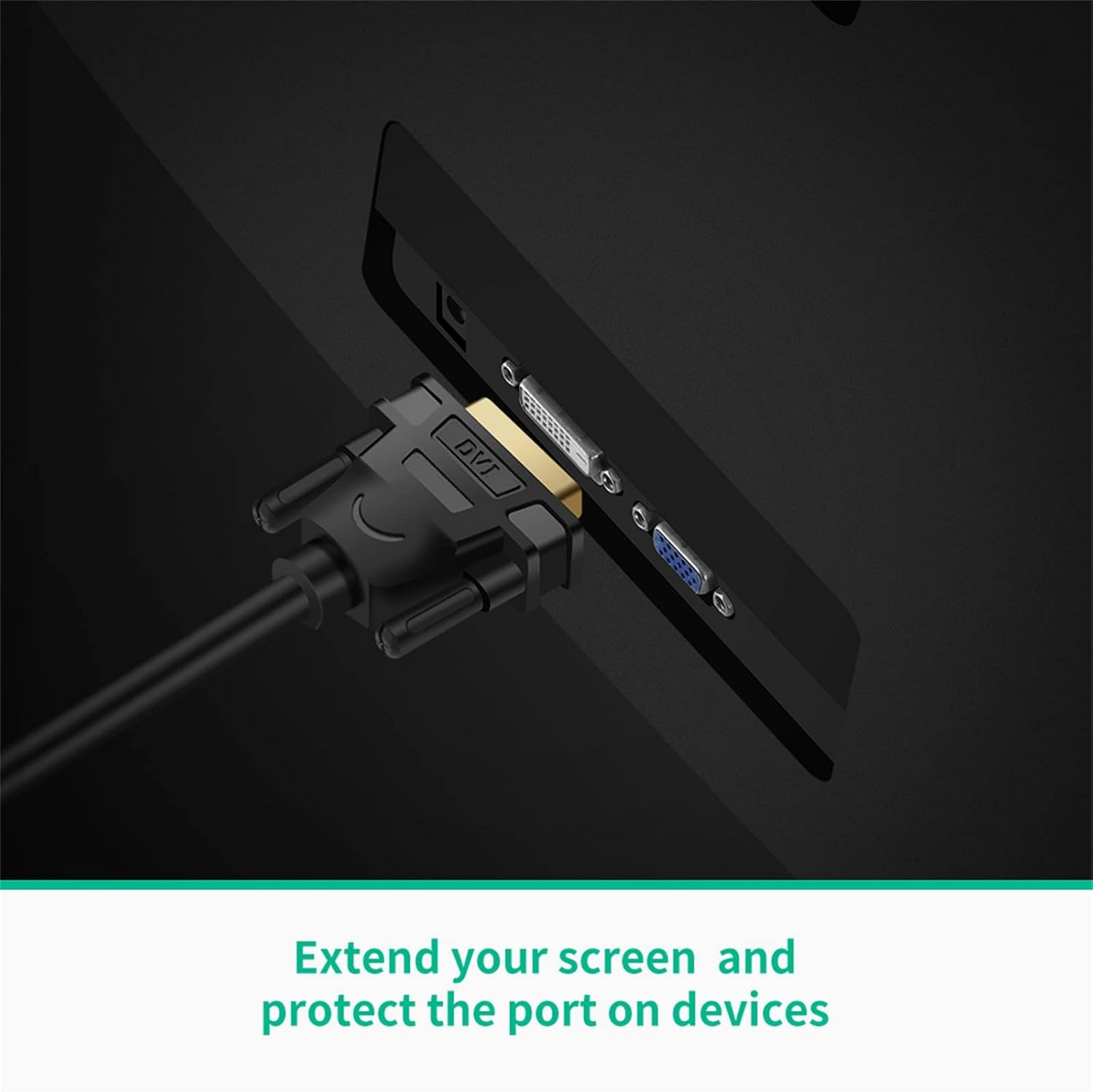 Adaptor Video UGREEN 20118, HDMI - DVI, 1080P, Negru