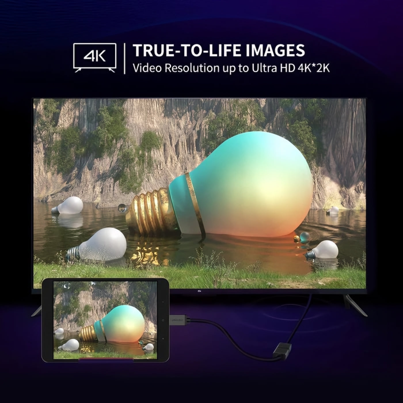 Adaptor Video UGREEN 20137, miniHDMI - HDMI, 4K, Negru