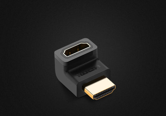 Adaptor Video UGREEN Angled, HDMI - HDMI, 4K, Negru