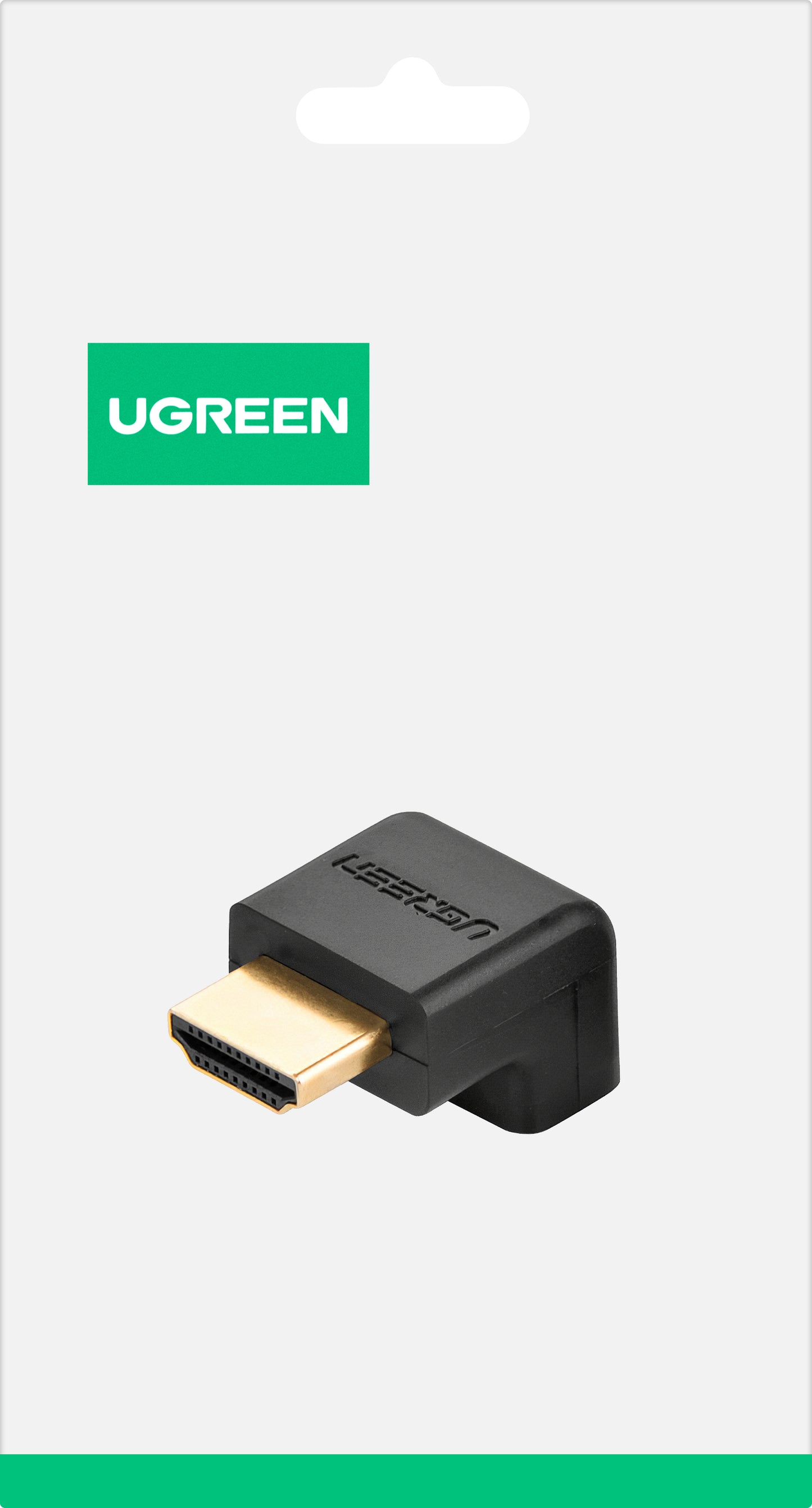Adaptor Video UGREEN HD112 Down Angle, HDMI - HDMI, 4K, Negru