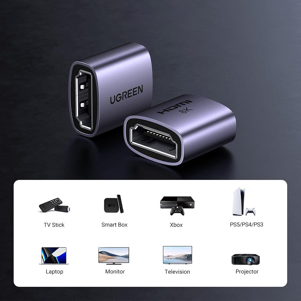 Adaptor Video UGREEN HD159 (90592), HDMI - HDMI, 8K, Gri