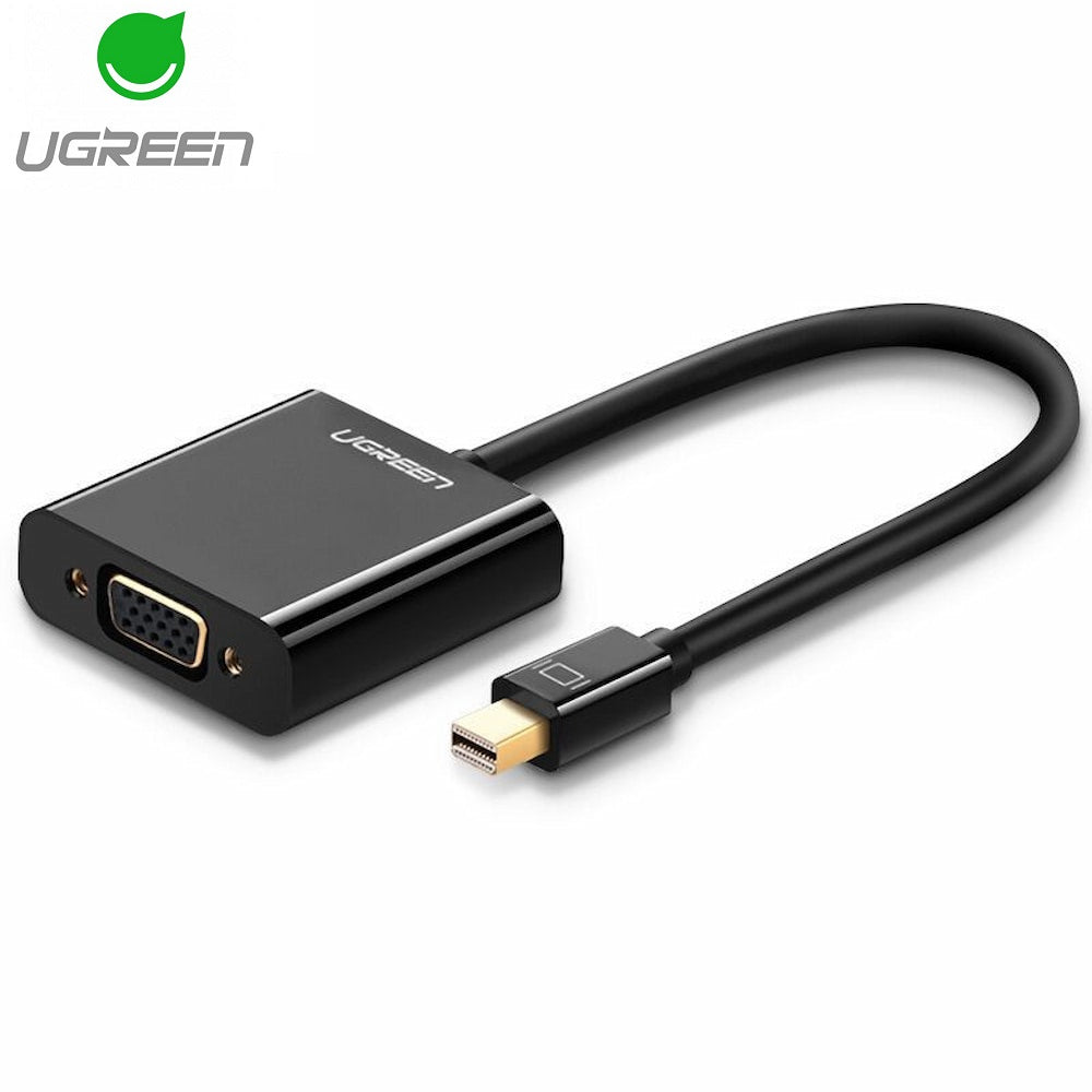 Adaptor Video UGREEN, MiniDisplayPort - VGA, 1080P, Negru