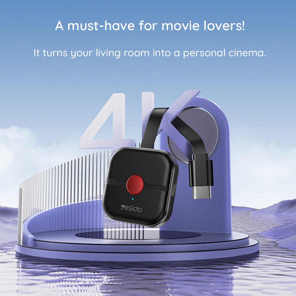 Adaptor Wireless Multimedia Yesido TV10, Negru