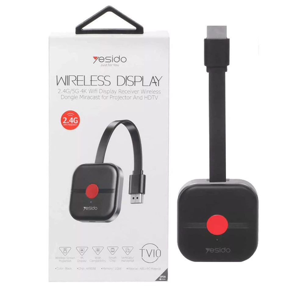 Adaptor Wireless Multimedia Yesido TV10, Negru