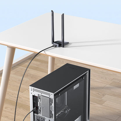Adaptor Wireless Baseus FastJoy, Dual Band, Wi-Fi 6, 1300Mbps, Negru B01317600111-05