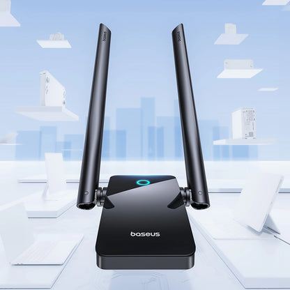 Adaptor Wireless Baseus FastJoy, Dual Band, Wi-Fi 6, 1300Mbps, Negru B01317600111-05