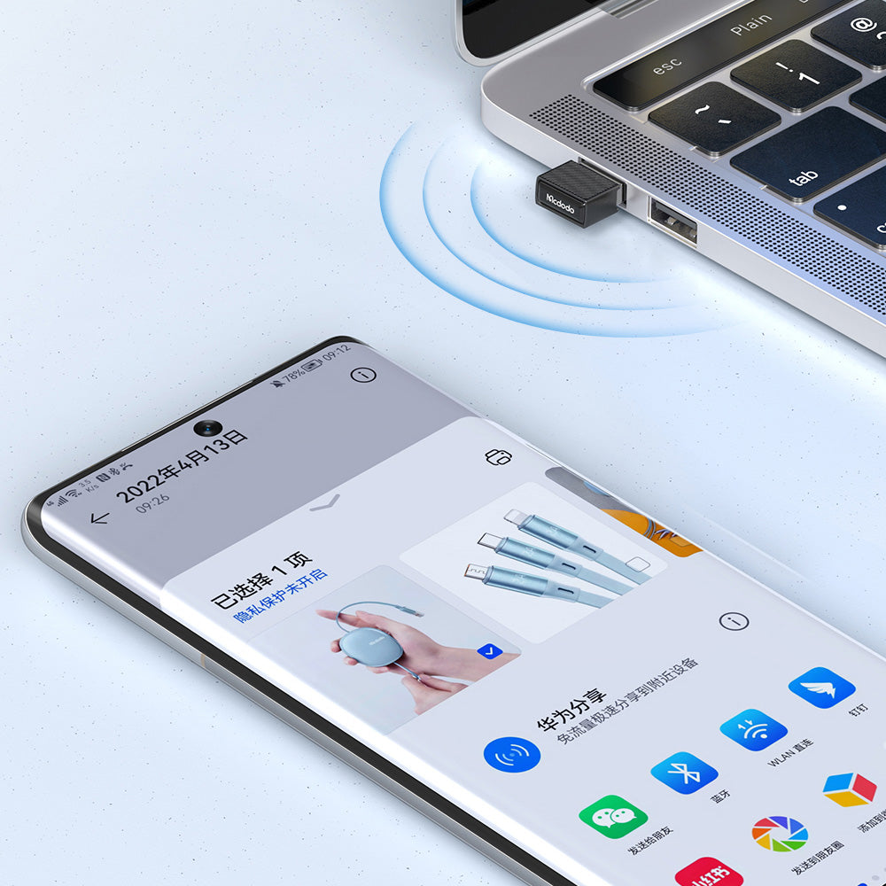 Adaptor Wireless McDodo OT-1580, Negru