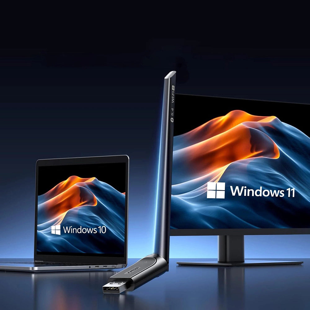 Adaptor Wireless UGREEN AX900 (75109), Dual Band, Wi-Fi 6, 600Mbps, Negru