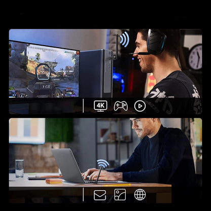 Adaptor Wireless UGREEN AX900 (75109), Dual Band, Wi-Fi 6, 600Mbps, Negru