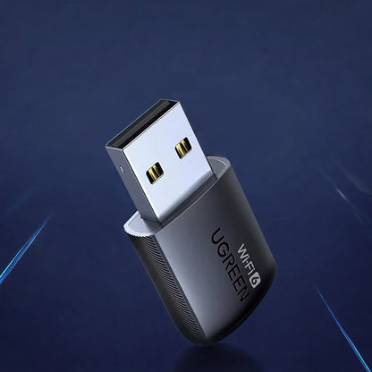 Adaptor Wireless UGREEN CM762 (35264), Dual Band, Wi-Fi 6, 600Mbps, Negru