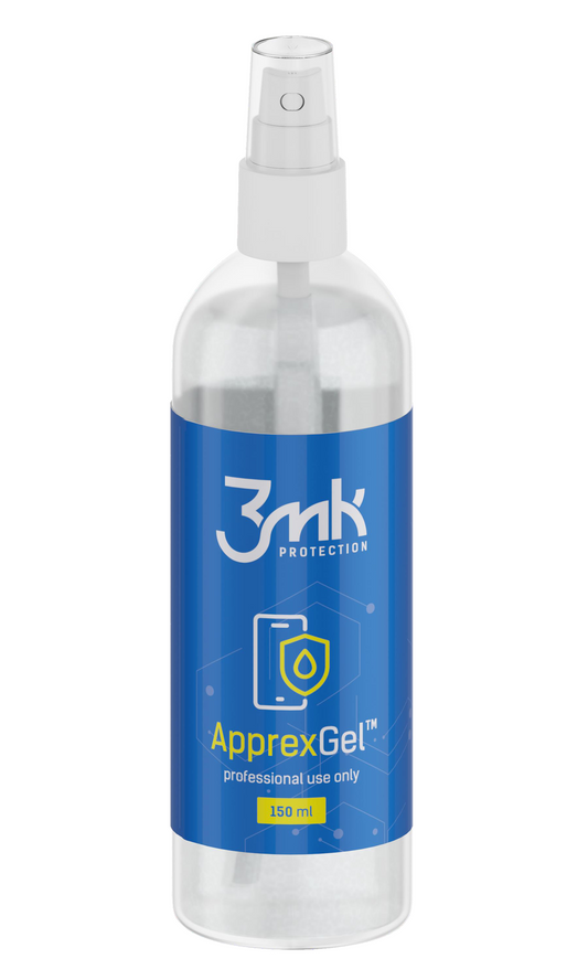 Solutie Gel 3MK ApprexGel pentru aplicare Folie Protectie Plastic / Silicon, 150ml