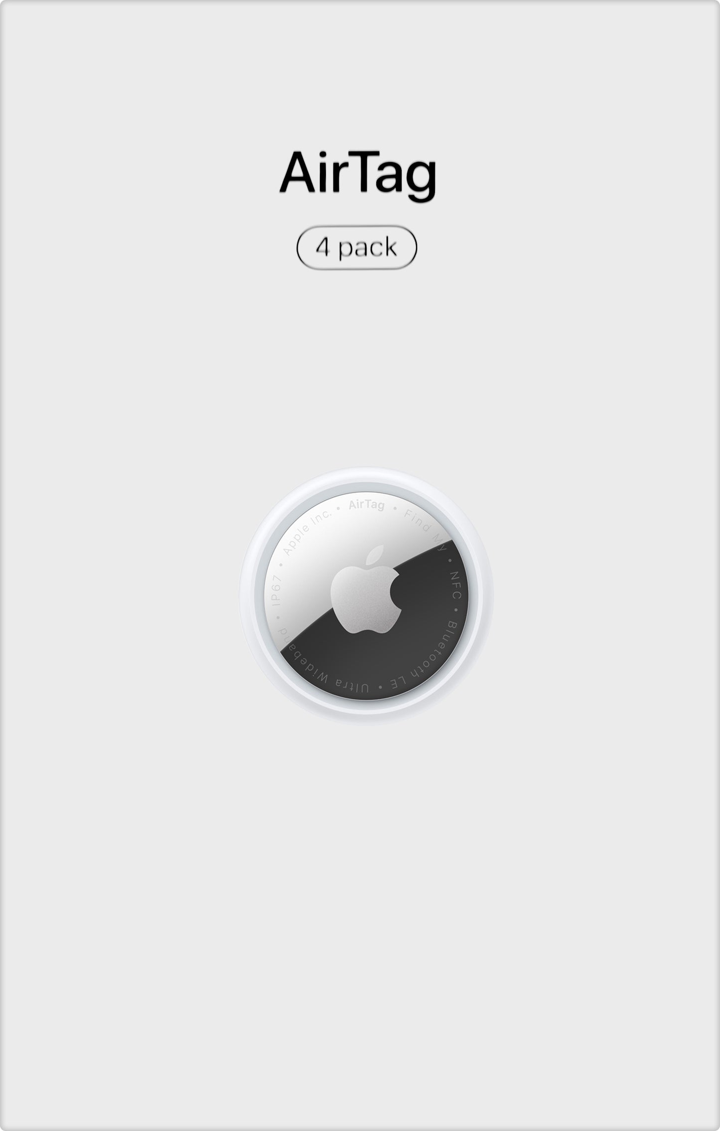 Apple AirTag, Set 4 Bucati, Alb MX542AM/A