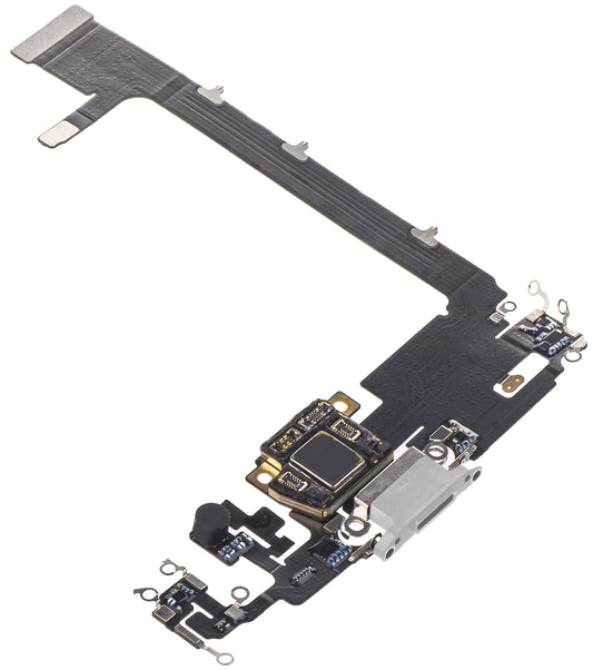 Banda Cu Conector Incarcare / Date - Microfon Apple iPhone 11 Pro Max, Argintiu