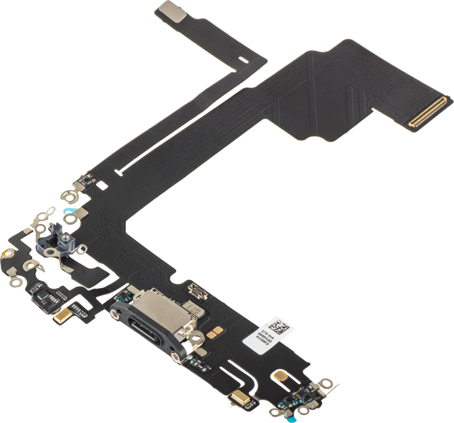 Banda cu Conector Incarcare - Microfon Apple iPhone 15 Pro Max, Negru